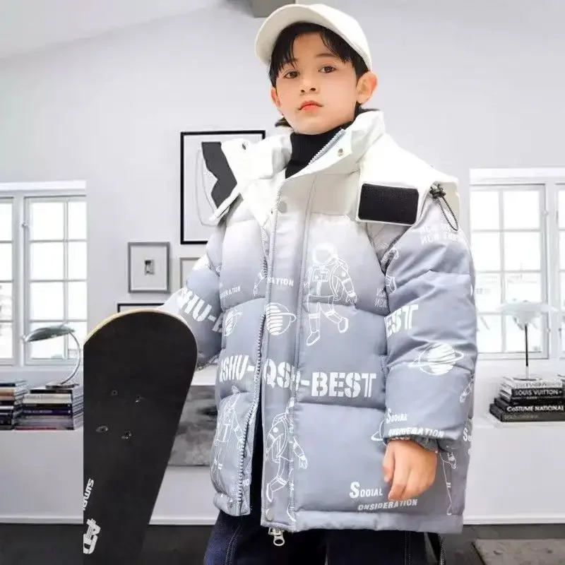 14 Children Clothing Winter Warm Down Cotton Clothes Jacket Boys Outerwear Coat 10 Thicken Waterproof Snowsuit 4 6 8 12 Years