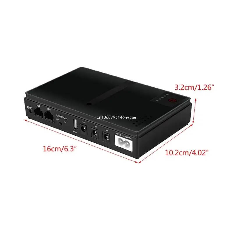 Compact Mini UPS Battery Backup Uninterruptible Power Source 5V9V12V Output New Dropship