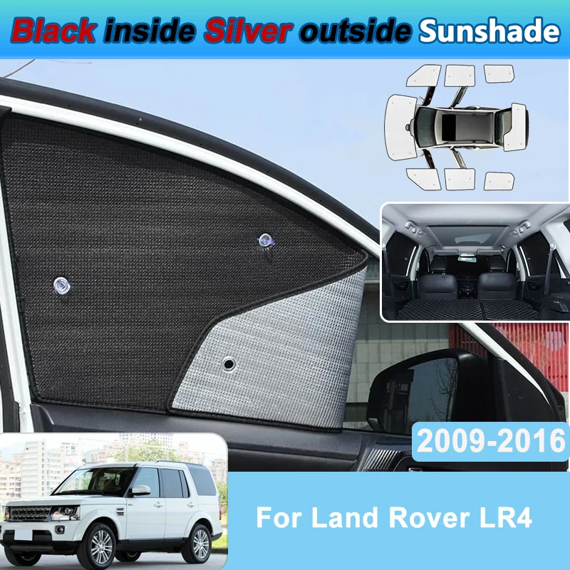 

Солнцезащитные козырьки для Land Rover Discovery 4 LR4 2009-2016, защита от УФ-излучения, теплоизоляция, накладки на окна, аксессуары