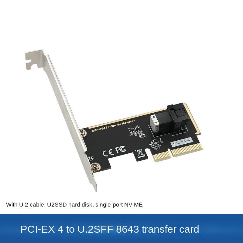 PCIe to U.2 SFF-8643 Gen 3 /4 -lane Card for 2.5