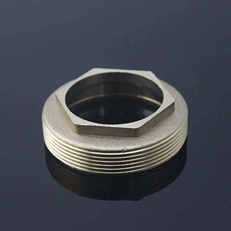 1Pc 25-45mm All Brass Faucet Core Gland Cover Cold Hot Tap Pressure Cap Kitchen Bathroom Basin Parts view 2