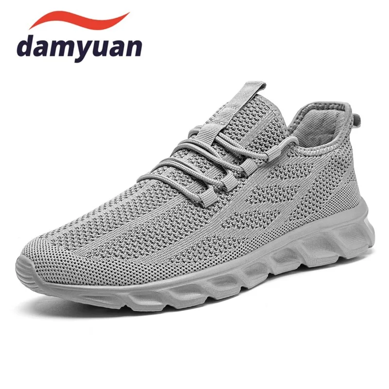 

Men's Fashion Sneakers Breathable Mesh Lightweight Running Shoes Comfortable Casual Athletic Shoes for Daily Use Size 39-46
