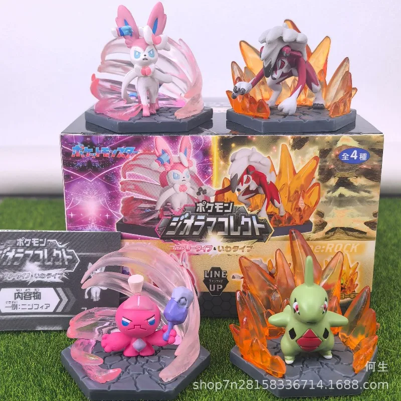 ของเล่นโปเกมอนแบบกล่องสุ่ม รุ่นฉากไฟ ฟิกเกอร์อนิเมะ บรอนซอร์ วารูม เมลทัน ราลท์ ตุ๊กตาฝึกทักษะ ของเล่นเด็ก ของขวัญ
