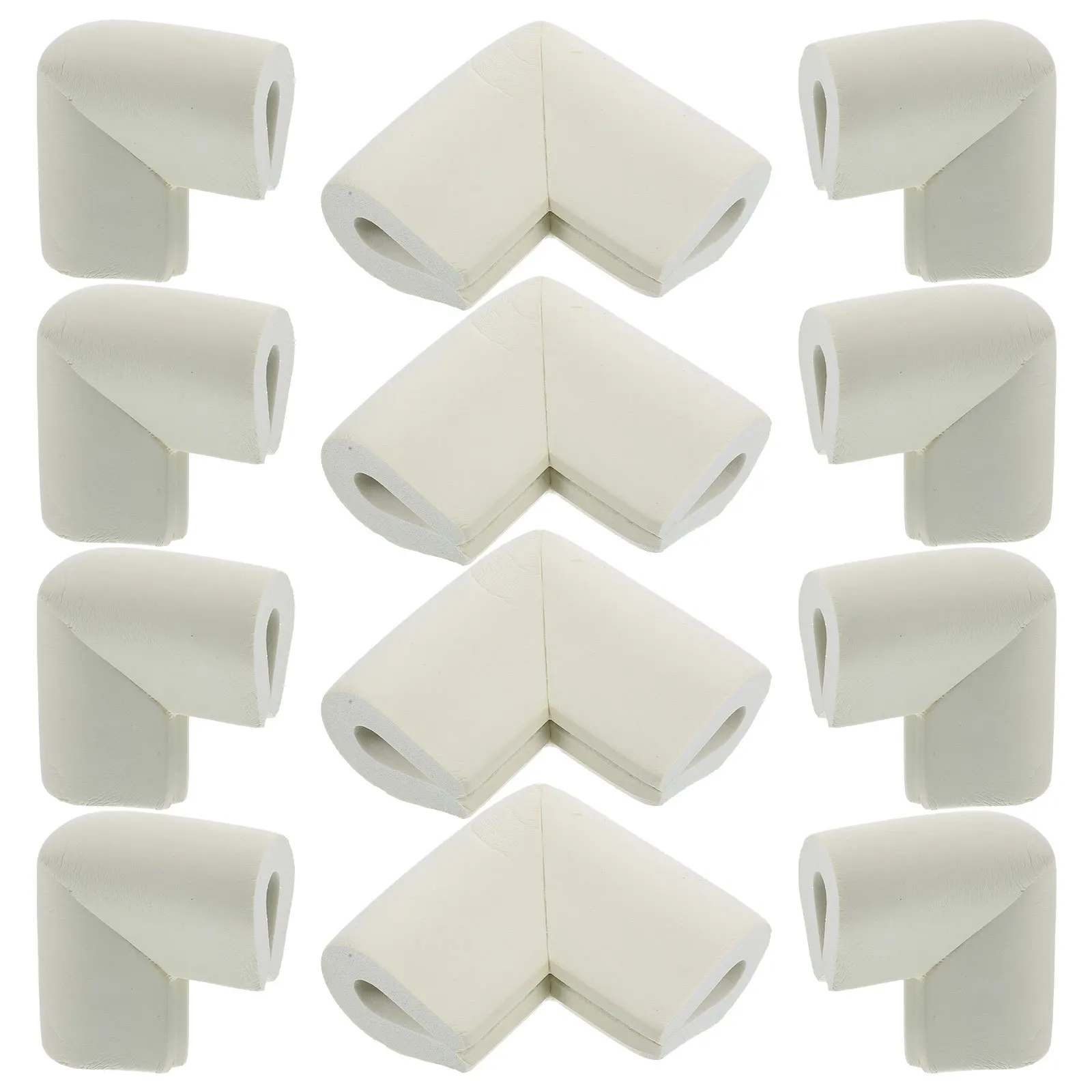 واقيات زوايا على شكل حرف U مكونة من 12 قطعة من واقيات الحواف الإسفنجية لحماية أمان طاولة الأثاث