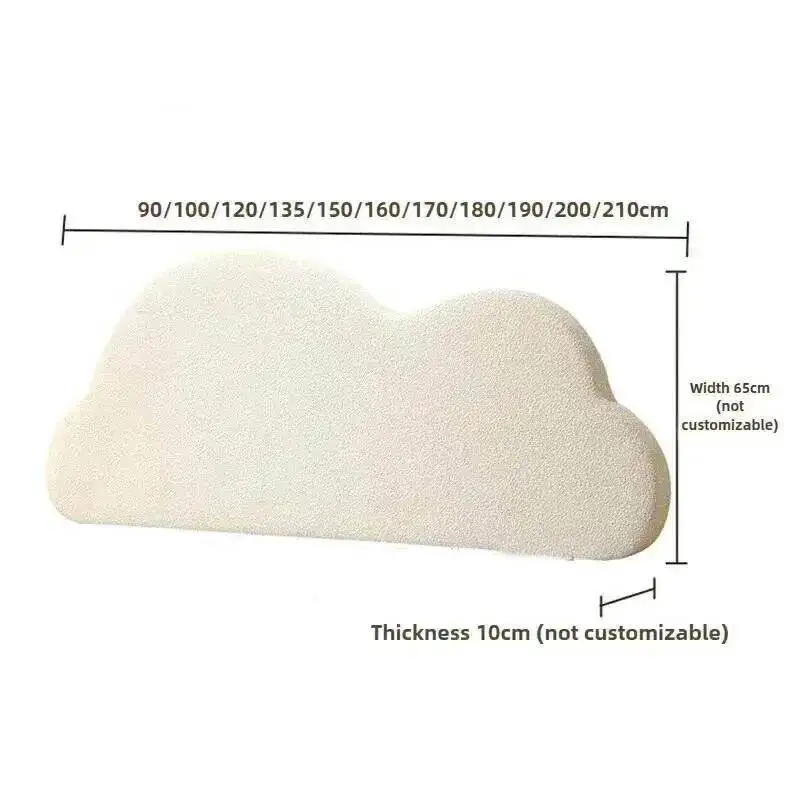 Creative Cloud Shape Bed Headboard Soft Backrest Cushion Anti-collision Pillow for Bedroom Tatami Modern Decor Home Furniture image 6