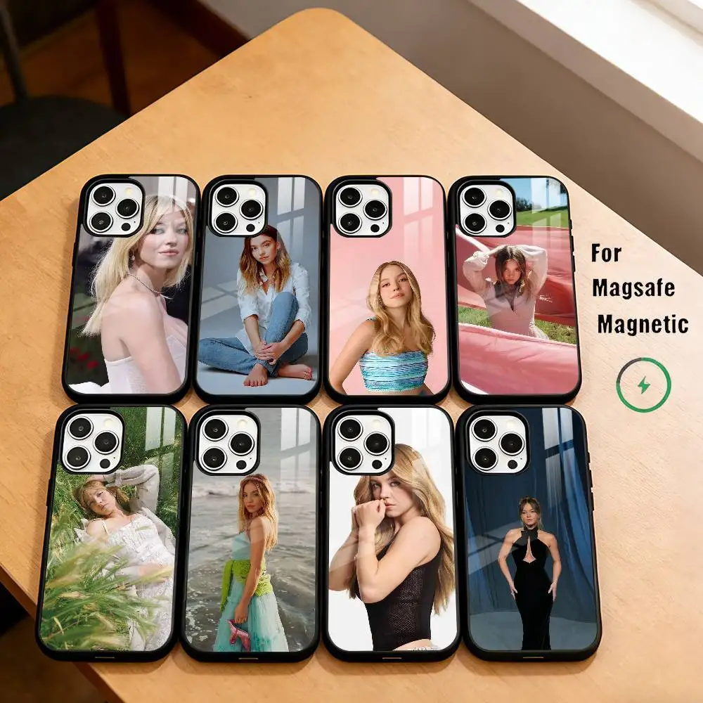 

The talented S-Sydney S-Sweeney Phone Case For iPhone17,16,15,14,13,12,11 Plus,Pro Magnetic For Magsafe Wireless Charging