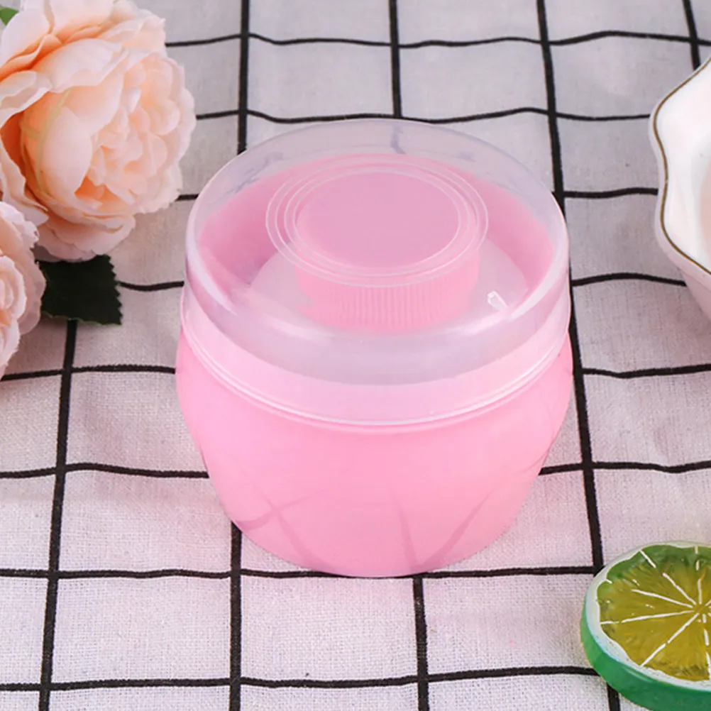 2 juegos de cajas de polvos de talco para bebé, contenedor de polvos con mango suave, kit de aplicación de polvos corporales para bebé, portátil y ligero, regalo para la ducha