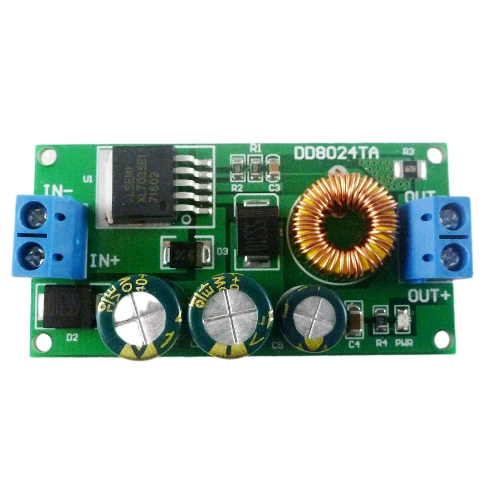 

DC-DC Converter Module High Voltage Buck Converter Board DD8024TA DC 10-80V to DC 3.3V/5V/6V/9V/12V/15V Step-down Power Module