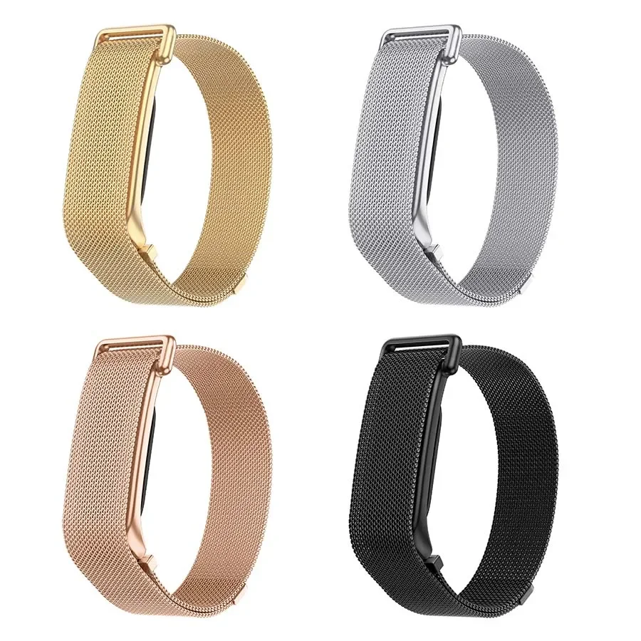 Image of Für Google Fitbit Air Strap Magnetic Loop Metall-Ersatzarmband für Fitbit Air Smart Watch Band Correa Zubehör