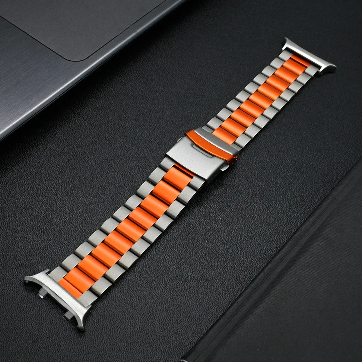 ไทเทเนียมหรูหราสําหรับนาฬิกา Huawei D2 ธุรกิจสายรัดโลหะสําหรับ Huawei Watch D2 ไม่มีช่องว่างสายรัดข้อมืออุปกรณ์เสริม