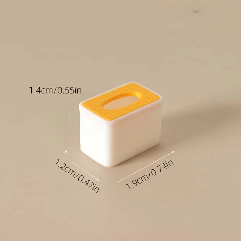 Cute Mini Tissue Box, Realistic Design, Dual Use for Desktop Decoration & Dollhouse Scenes