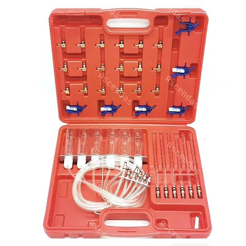 Diesel Injector Flow Meter Test Kit, CR Adaptor Fuel Tester Set E1024119 Injector Return Flow Diagnostic Measurement Tool