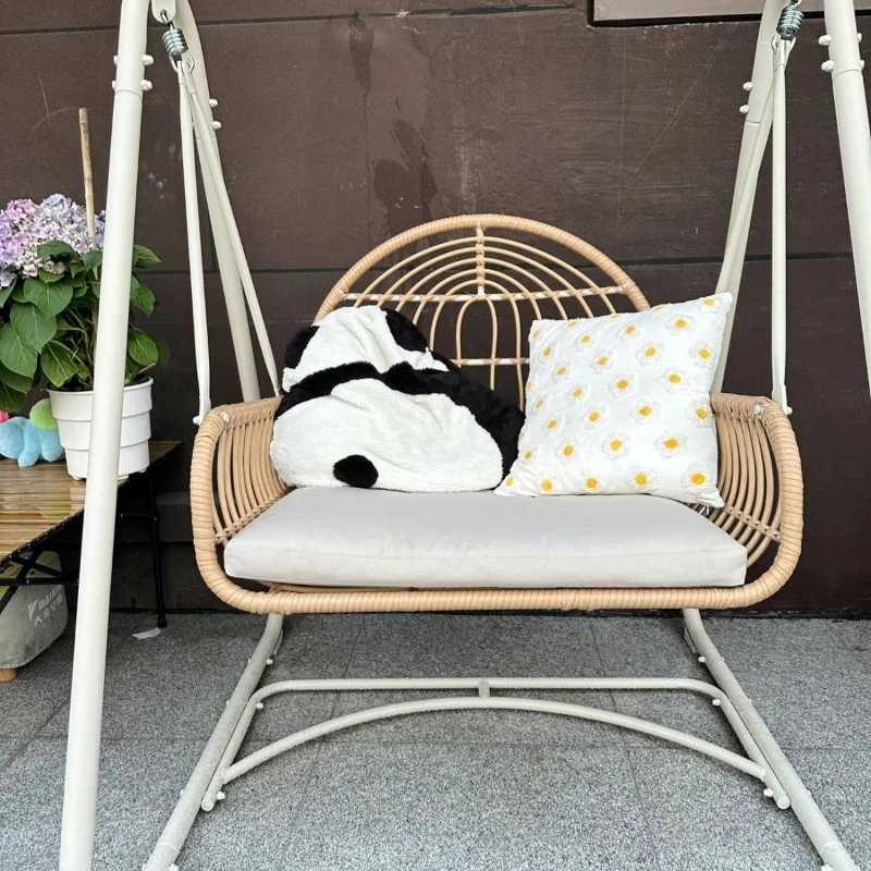 

Balcony swing household hanging chair indoor single hanging basket swing living room hanging basket double hammock Internet