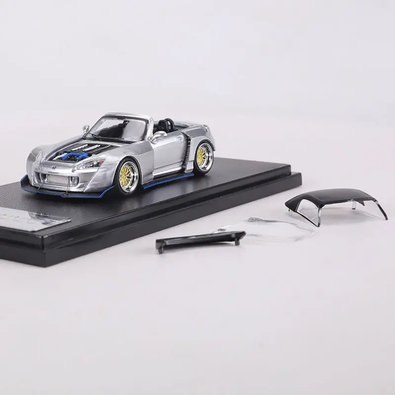 1:64 S2000 sports car, die-cast alloy car model, teenagers' toy, children's birthday gift, adult collectible.