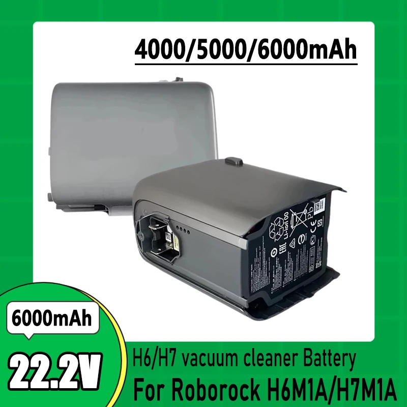 Pour aspirateur Roborock H7 Mace plus-batterie au lithium pièces de rechange batterie d'aspirateur H6