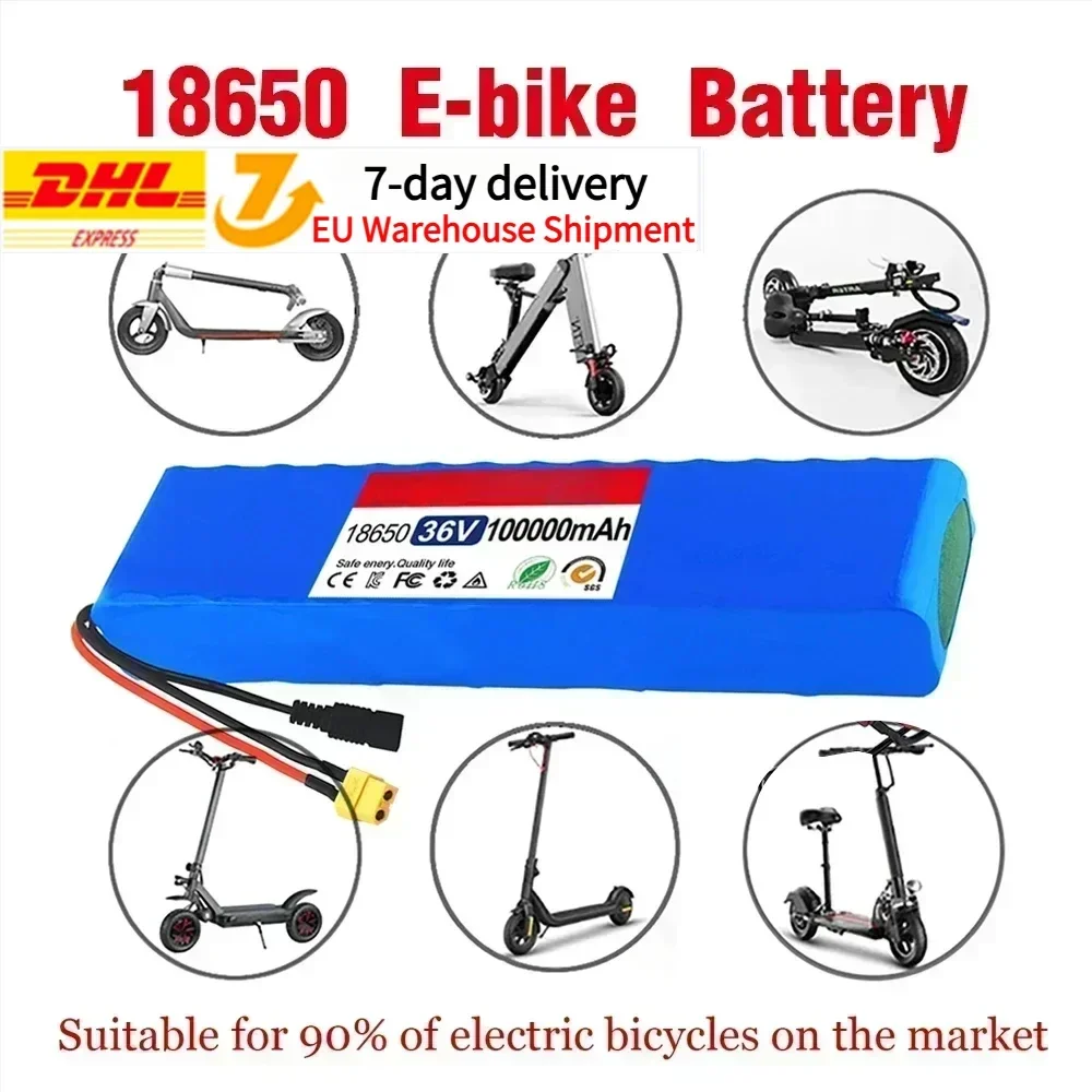 Aggiornamento 10 s3p 36V 100000mAh 36v batteria Scooter elettrico 18650 litio M365 Scooter elettrico 36v batteria Scooter