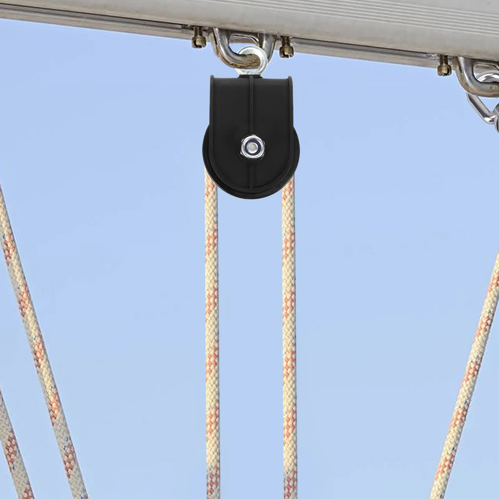Cable Pulley Wheel for Fitness Equipment Lifting Blocks Hoists Ladder Lifts Store Lifts Low Friction Quiet Operation Anti-Rust