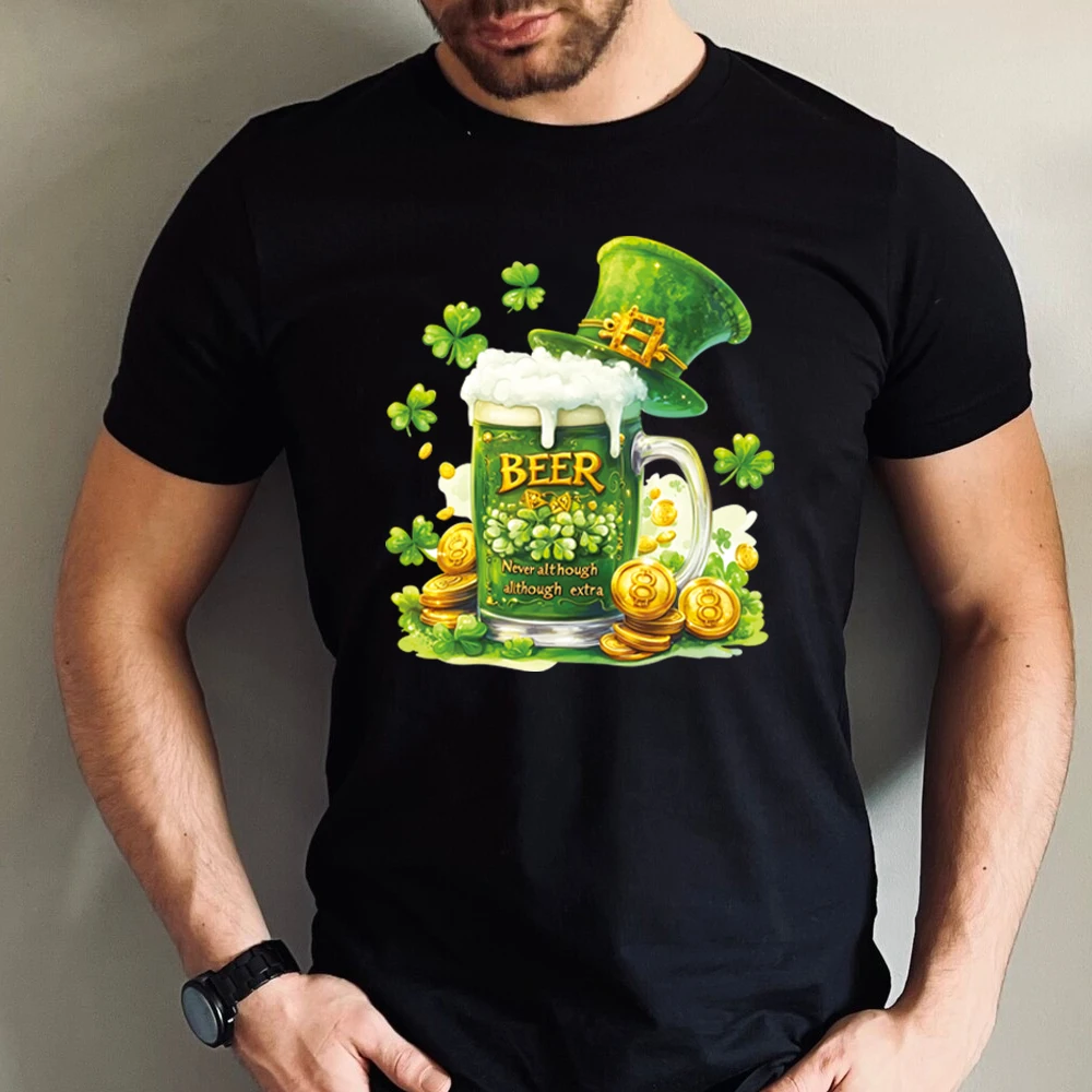 مجموعة ملصقات الضغط والطباعة بنمط كرتوني كلوفر من سانت باتريك - ديكور مختلط الألوان مناسب للاستخدام بنفسك