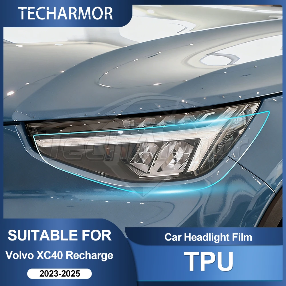 

Защитная пленка из ТПУ для фар Volvo XC40 Recharge 2023 2024 2025: Транспортная и дымчатая защита от царапин, внешний автомобильный аксессуар