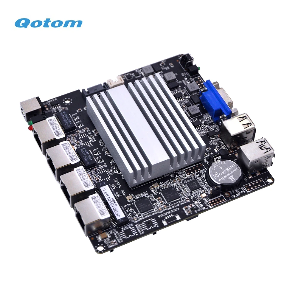 Qotom 4 LAN Mini PC mit Prozessor N2920 Quad Core 1,86 GHz CPU TDP 7,5 W Home Office Router Firewall