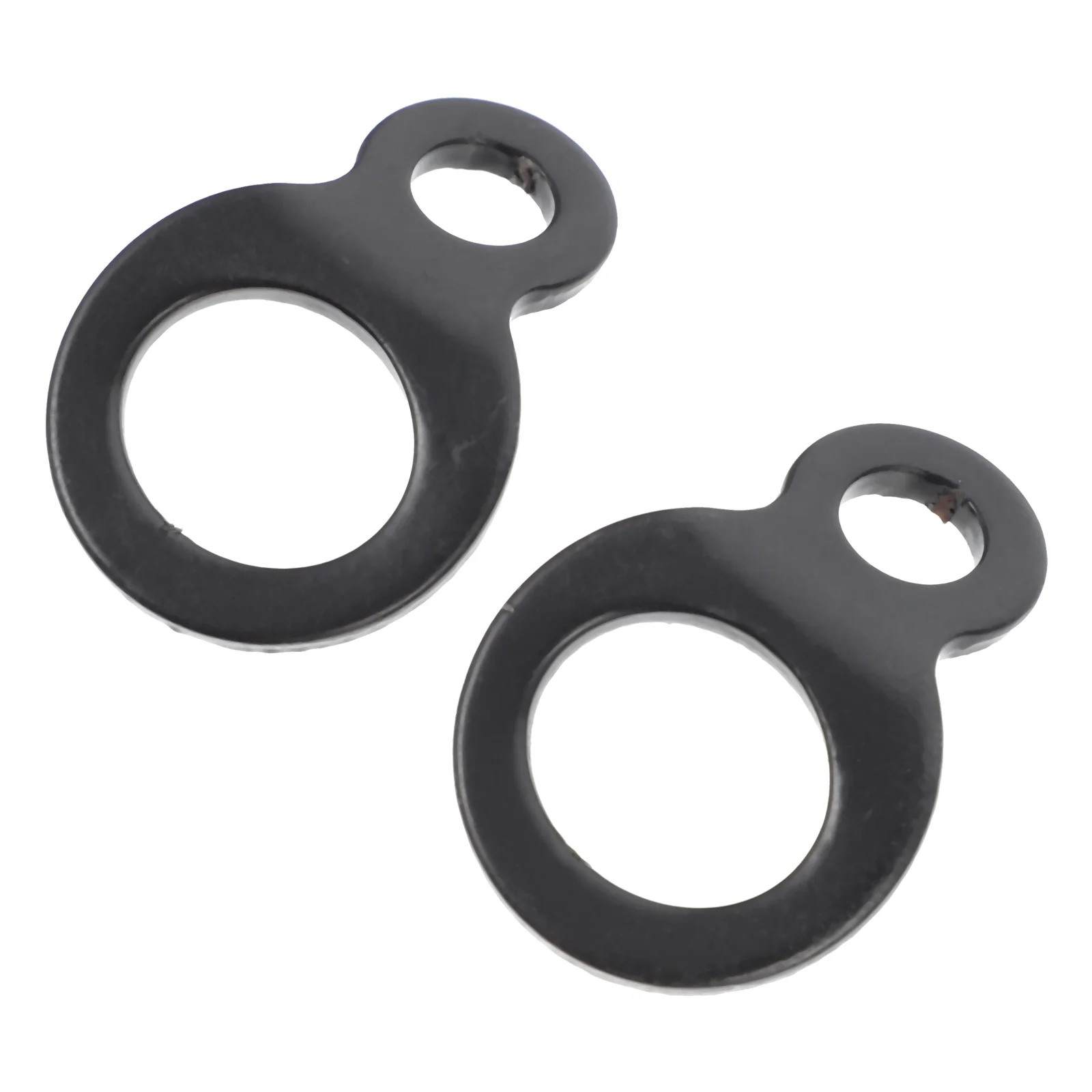 2 قطعة مقطورة المهنية التعادل أسفل السنانير D-شكل حلقات سحب لشاحنة دراجة نارية تصاعد الأسود شاحنة سحب السنانير #2