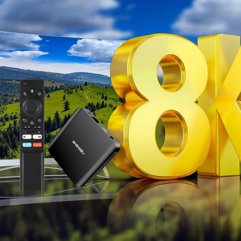 TV98 ATV Plus Smart TV Box Android 14 Allwinner H313 2.4G /5G Dual Wifi BT 8K HD Media Player Set Top Box