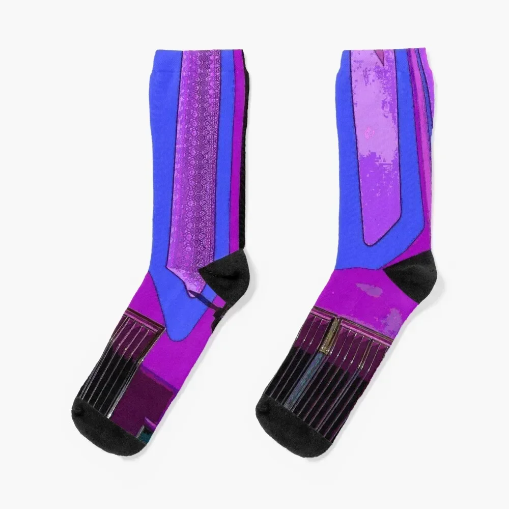 Low-Rider Hood - Blue/Purple Socks professional running set Stockings Men's Socks Women's