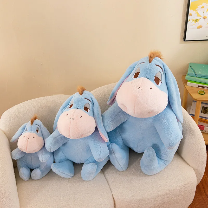 Simpatico peluche Eeyore Bambola di pezza Kawaii Regalo di compleanno per bambini Adorabile asino Peluche Giocattolo popolare per bambini all'ingrosso