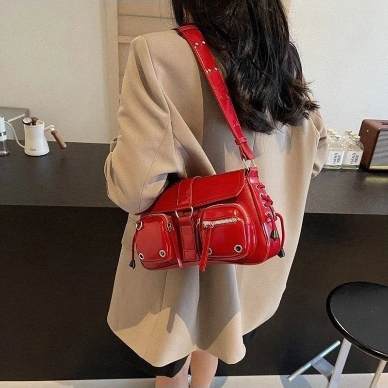 

Method Stick Bag Retro Locomotive Shoulder Bag Y2k Fashion Bag Unique For Daily Use Dating Shopping