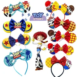 Mickey Mouse Headband Pixar Toy Story Hair Accessories Women Woody Buzz Lightyear Headbands for Girls Ears Alien Head band Kids