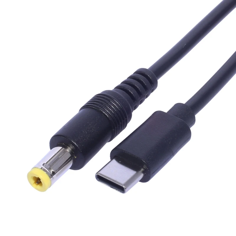 Draagbare tabletkabel, type C mannelijk naar DC5,5x2,1 mm mannelijke stekkerverlengingsdraad