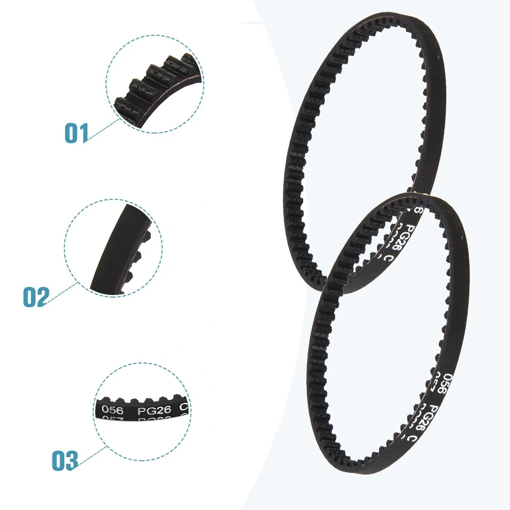 2 buah sabuk roda gigi karet untuk Shark 3M1774 3M-177-4 177-3M-4 Aksesori penggantian suku cadang Penyedot Debu