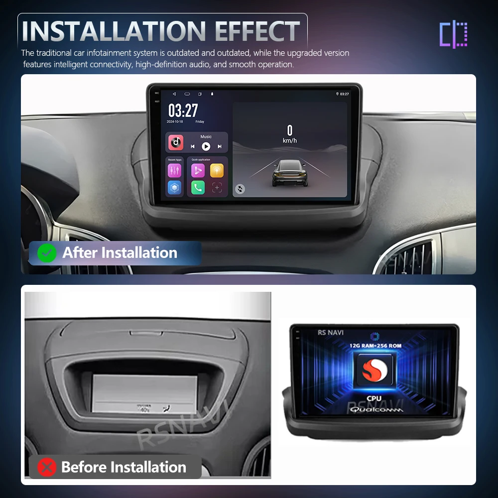Android 16 Qualcomm For Hyundai Rohens Coupe Genesis Coupe 2009 - 2012 Carplay Car RadioMultimedia Video Player Navigation GPS