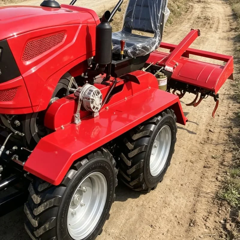 

Customized Four-wheel wheeled tillage machine, 35HP tractor, multi-functional agricultural rotary micro-tiller