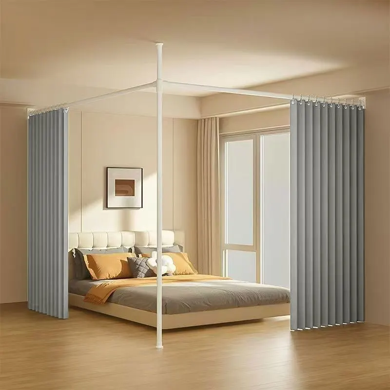 Raumteiler-Vorhang für Wohnzimmer und Schlafzimmer, Sichtschutz für Schrank, Türöffnung und Mietbereich-Ecke