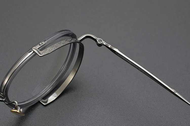 Titan Schildkröte Lesebrille Männlich Handgemachte Schmale Brillen Rahmen Anti Blaues Licht Gläser +1,0 1,5 1,75 2,0 – Detail 32