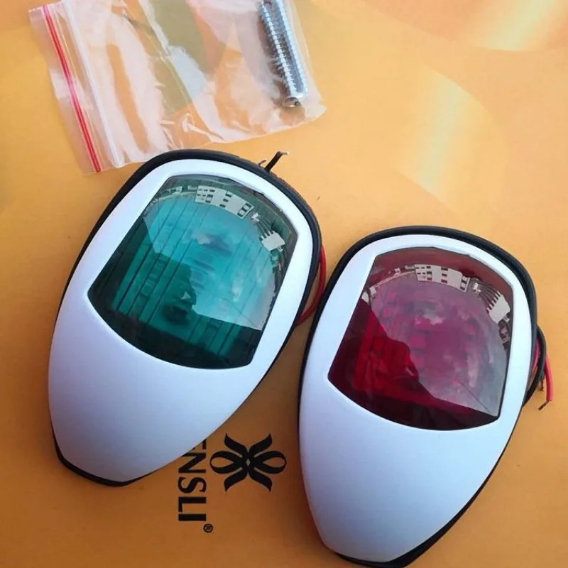 Left Red Right Green Boat Side Yacht Light Wide Boat Stainless Steel Yacht Navigation Light