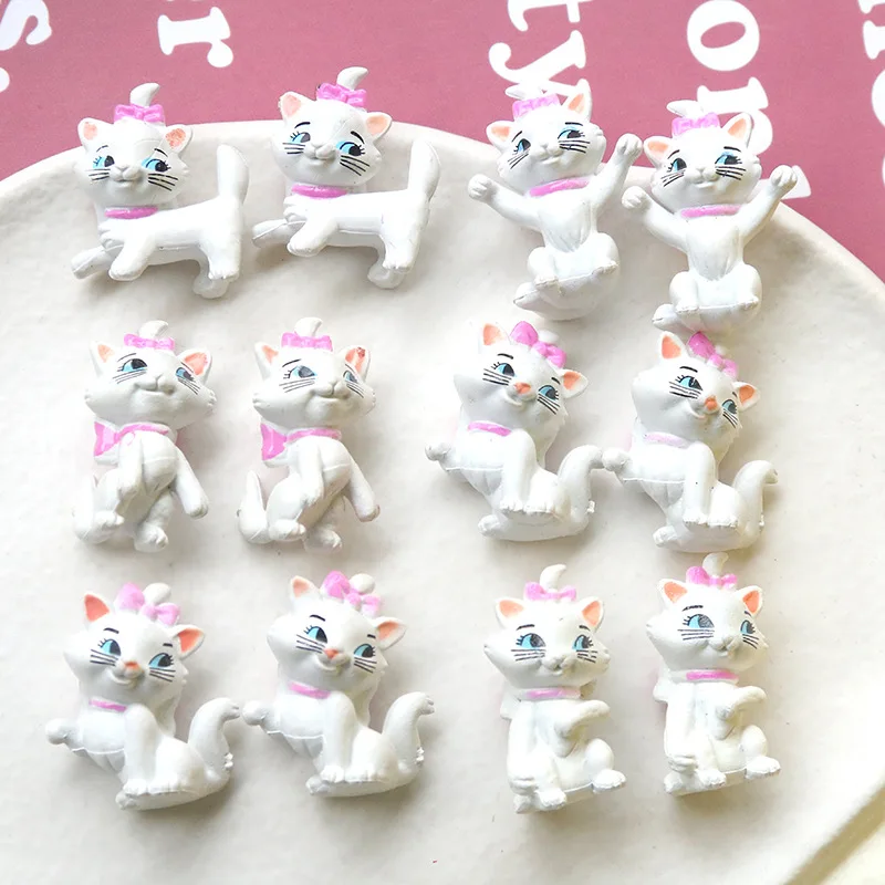 5pcs naughty cartoon doll three-dimensional cat diy  pendant material wholesale