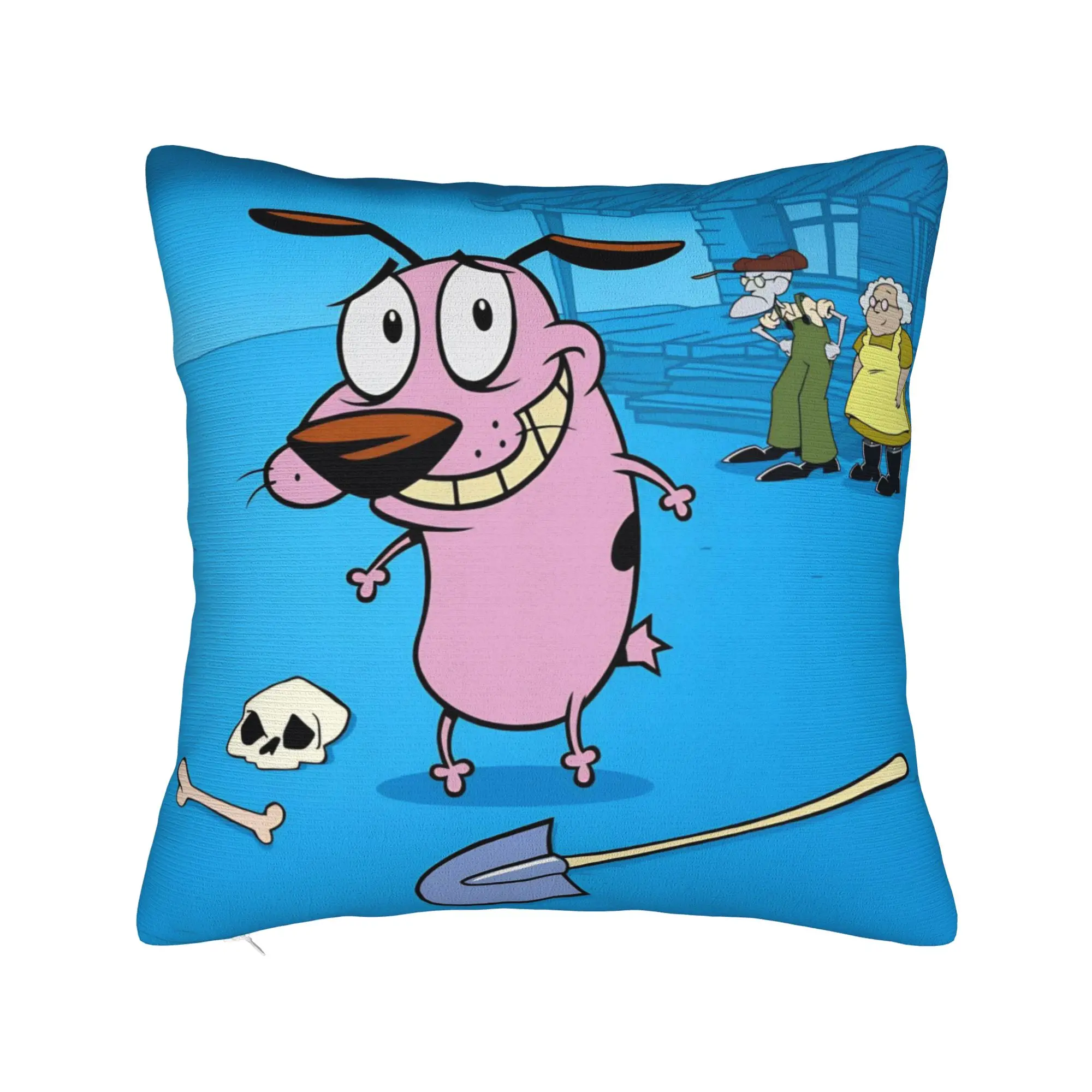 Courage the Cowardly Dog-D Pillow Cover Merch Soft Cushion Cover Decor  Throw Pillow Case Cover Home Multi-Size
