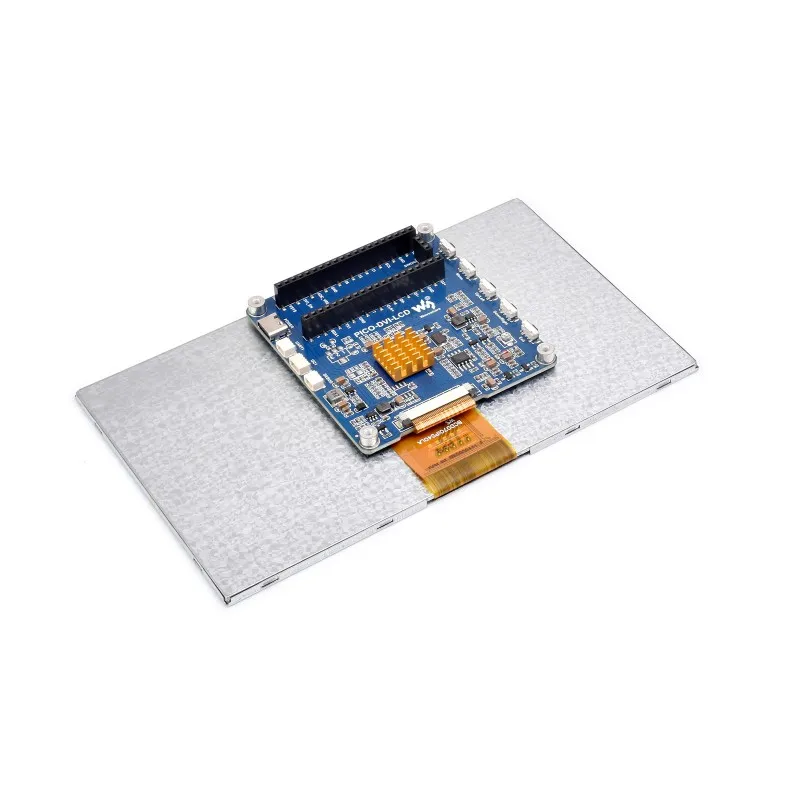 Модуль дисплея Waveshare 7/10,1-дюймовый DVI для Raspberry Pi Pico, панель IPS, 1024×600 пикселей, интерфейс DVI, связь