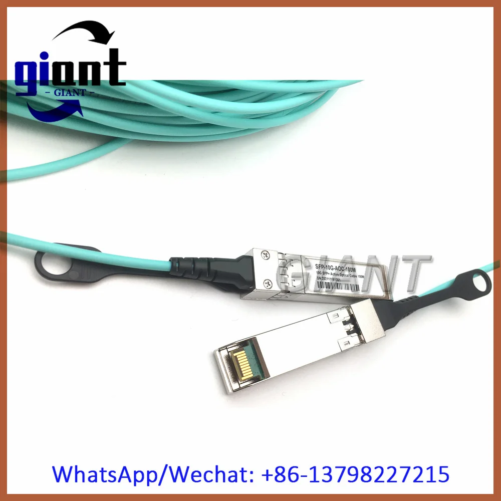 10G SFP+ AOC 100M Active Optical Cable OM3 LSZH 10GBASE SFP+ to SFP+ for Cisco Huawei MikroTik HP Intel Dell Ubiquiti Switch