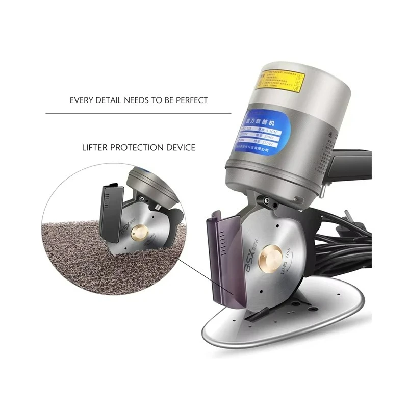 

Electric Cloth Cutting Machine Leather Fabric Leather Cutter with 4.5CM Cutting Thickness Leather Fabric Cardboard Cutting