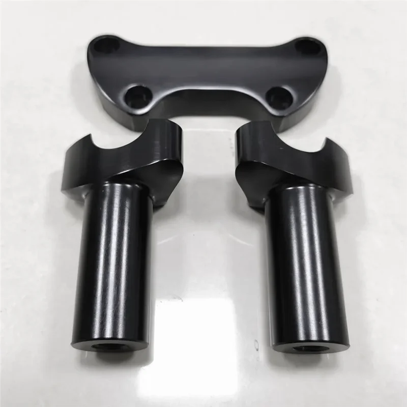 

Better-4 Inch Straight Handlebar Risers 1 Inch Top Clamp For Dyna Fat Bob Road King FLHR