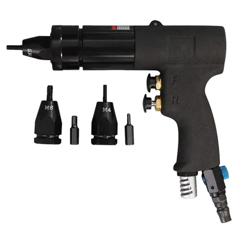 4802 Self-Lock Pneumatic Rivet Nut Guns M8 M10 M12 for Aluminum and Iron Nuts 90psi Air Pressure 200RPM