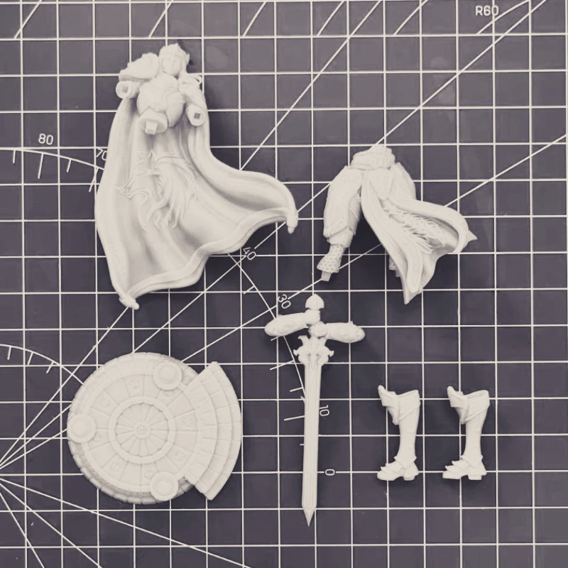 1/24 Scale DieCast Resin Figure Model Kit Ancient Templar Female Knight Diorama Model Unassembled Unpainted