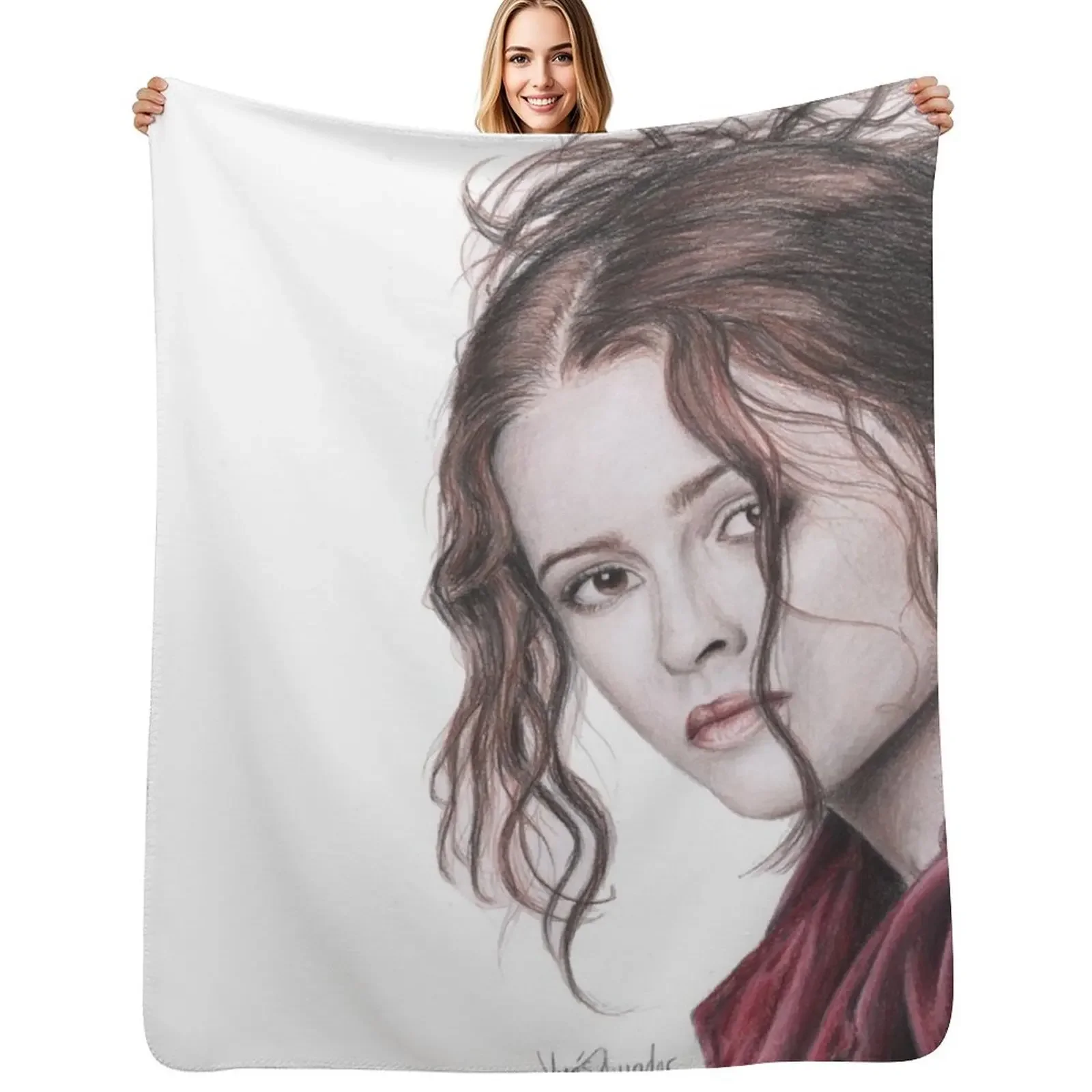 

Helena Bonham Carter English Rose Throw Blanket for sofa Luxury Designer Luxury Thicken Blanket