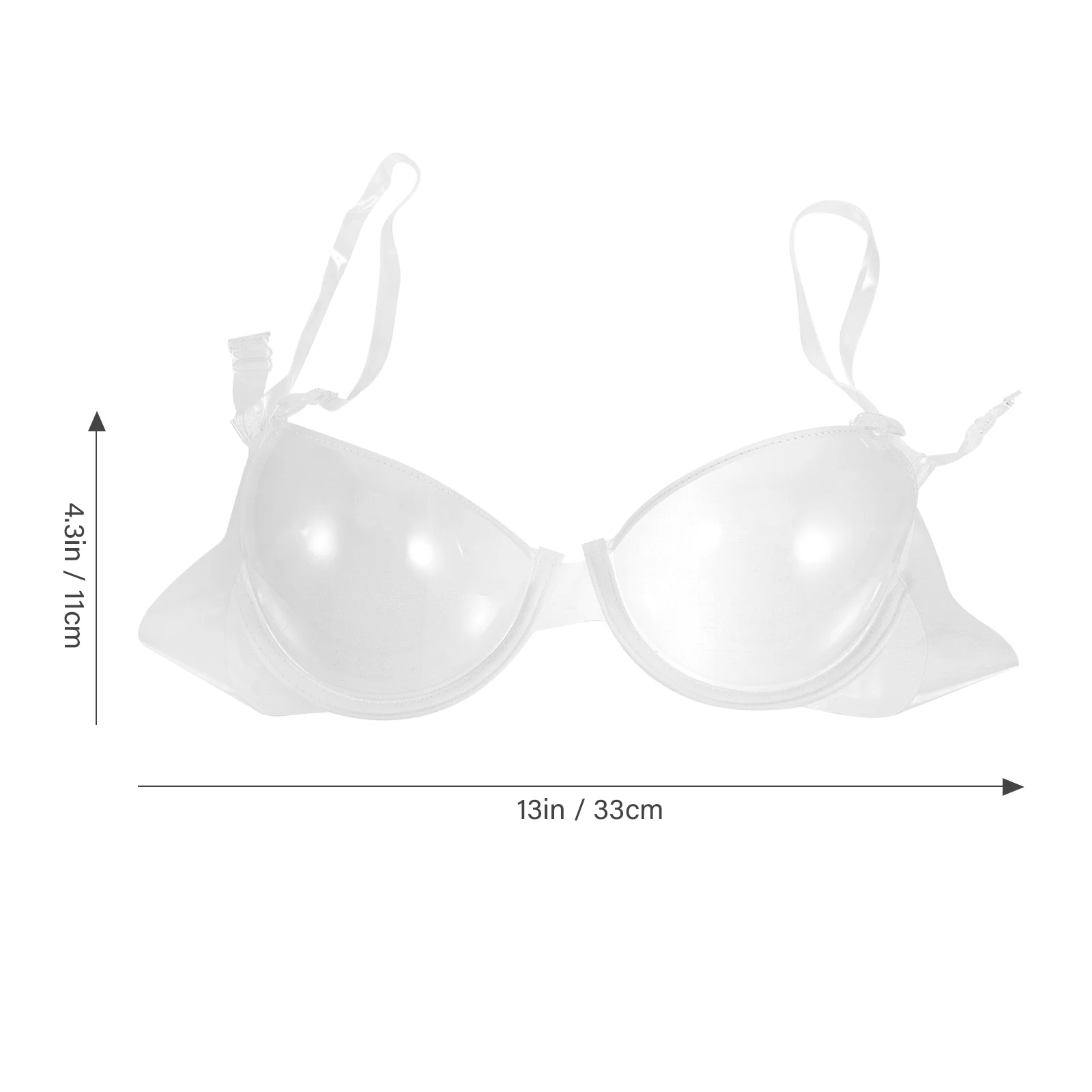Invisible Bra Sheer Clear Bras for Women Fashion See Through Transparent with Straps Women\'s See-through