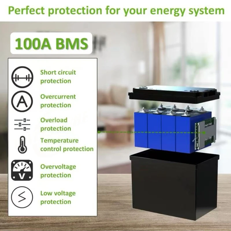 LiFePO4 Lithium Battery 12V 24V 100Ah for Boat RV Home Solar Energy System Traction Battery