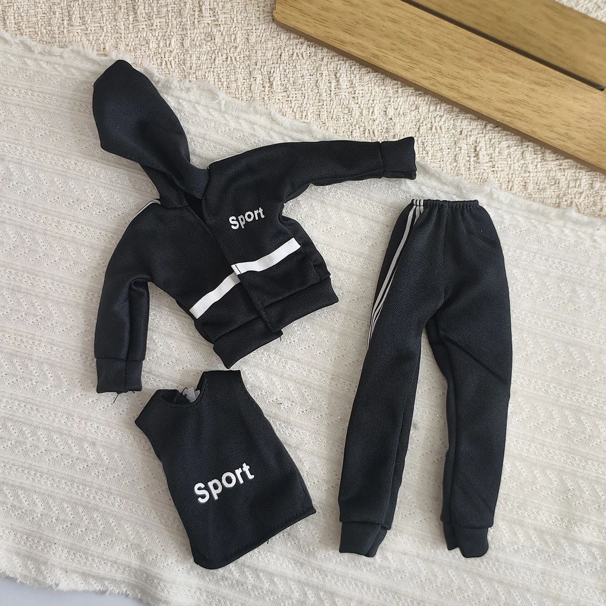 

Fashion Casual Black Baseball-style Sportswear Outfit For 1/6 FR Babi Xianxian Supermodel Doll 30cm Doll Clothes Accessories