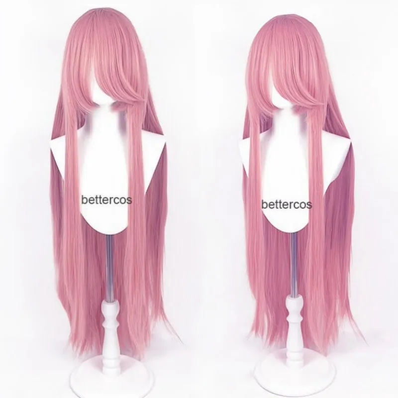 

Universal 100cm Long Straight Cosplay Wig Anime Compatible Omnipotent Solid Color Heat Resistant Synthetic Hair Wigs + Wig Cap
